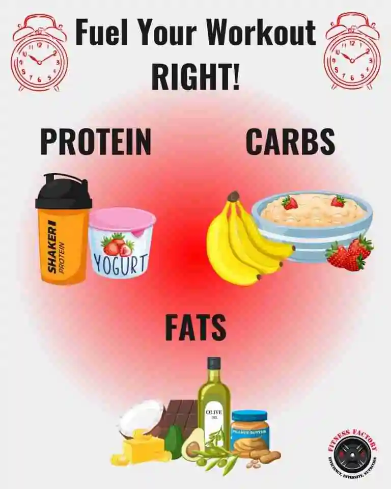 fuel your workouts with protein, carbs, fats