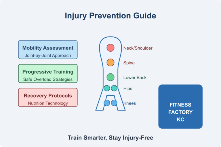 injury prevention graphic, fitness factory kc