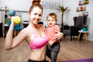 mother and baby fitness photo